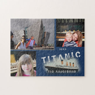 Titanic Custom Family Three Collage Puzzle