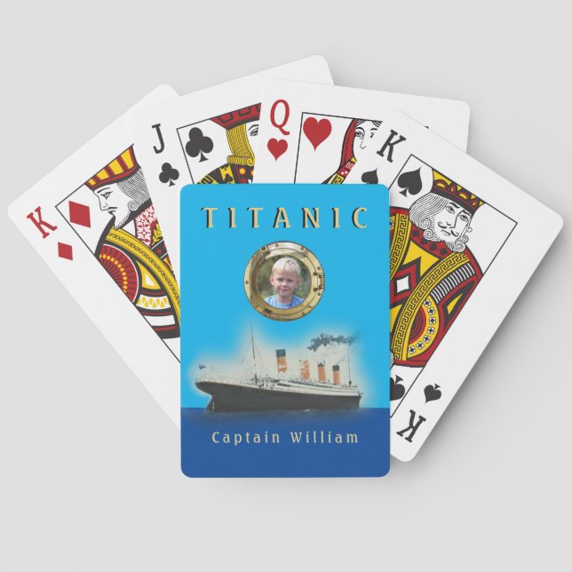 Titanic Custom Foto Playing Cards Spielkarten (Rückseite)