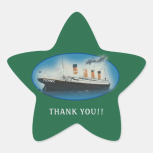 Titanic Danke Grün Gefallen Geschenk is not a good Stern-Aufkleber