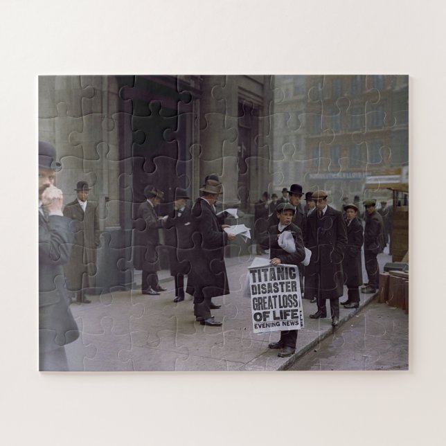Titanic Desaster Grosser Verlust des Lebens 1912 Puzzle (Horizontal)