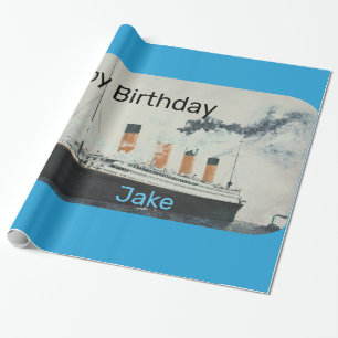 TITANIC Geburtsname Geschenkpapier
