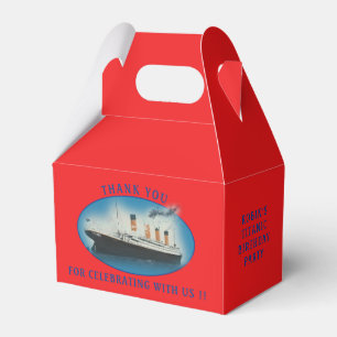 Titanic Geburtstags-Rot RMS White Star Line Schiff Geschenkschachtel