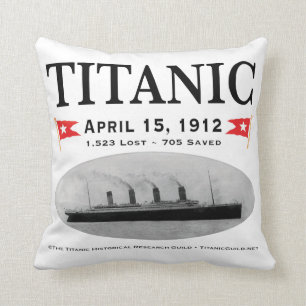 Titanic-Geisterschiff-Kissen Wurfkissen 50cmx50cm Kissen