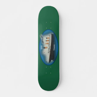 Titanic Green Maritime White Star Line Schiff Skateboard