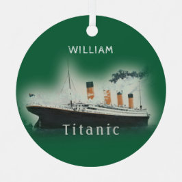 Titanic Green Ornament Aus Metall
