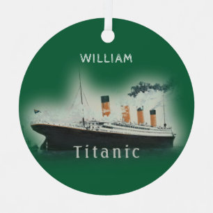 Titanic Green Ornament Aus Metall