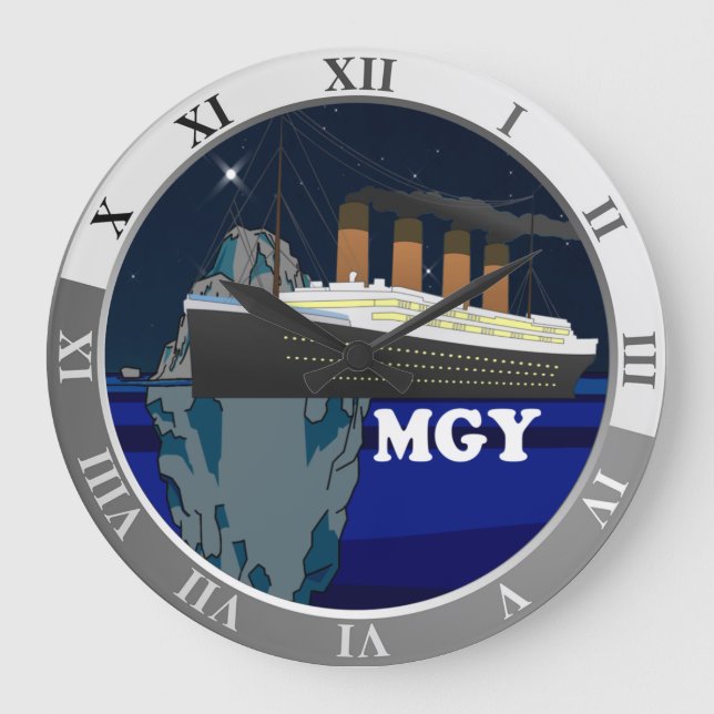 Titanic Große Wanduhr (Vorderseite)