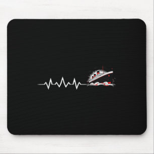 Titanic Herzschlag Minimalist Vintage Kreuzfahrtsc Mousepad