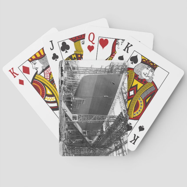Titanic im Bau Playing Cards Spielkarten (Rückseite)