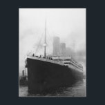 Titanic im Dock in Southampton Postkarte<br><div class="desc">Unbekanntes Foto - Titanic im Dock in Southampton</div>