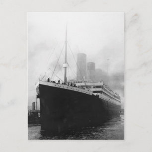 Titanic im Dock in Southampton Postkarte