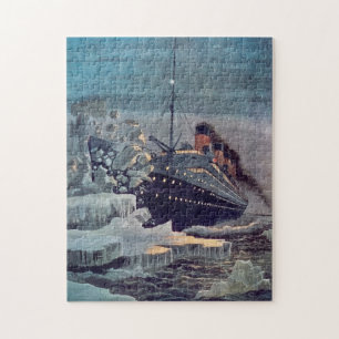 Titanic kollidiert mit Eisberg Puzzle