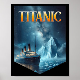 Titanic Kreuzfahrtschiff Eisberg 1912 Rms Reise Mä Poster