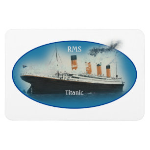 Titanic Maritime Blue White Star Line RMS Schiff Magnet