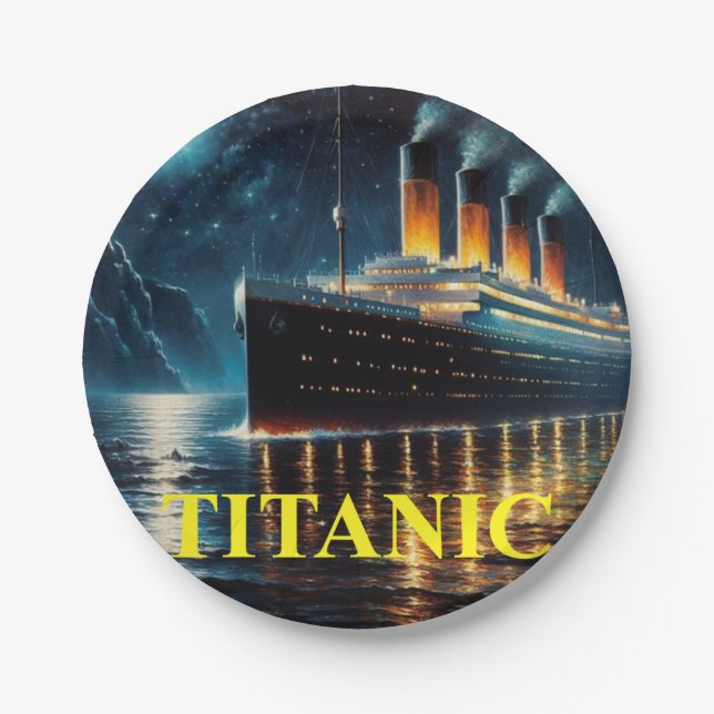 Titanic paper plate pappteller (Vorderseite)