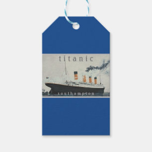 TITANIC Party Blue Vintag White Star Line Schiff Geschenkanhänger
