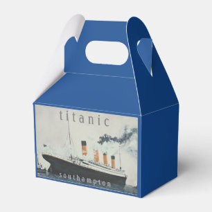 TITANIC Party Blue Vintag White Star Line Schiff Geschenkschachtel