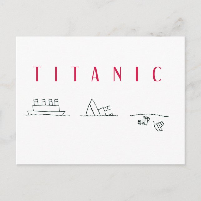 Titanic Postkarte (Vorderseite)
