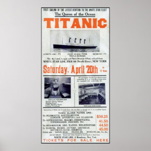 Titanic Queen der Ozeane - White Star Line Poster