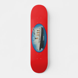 Titanic Red Maritime White Star Line Schiff Skateboard