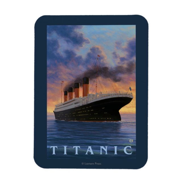 Titanic SceneWhite Star Line Magnet (Vertikal)