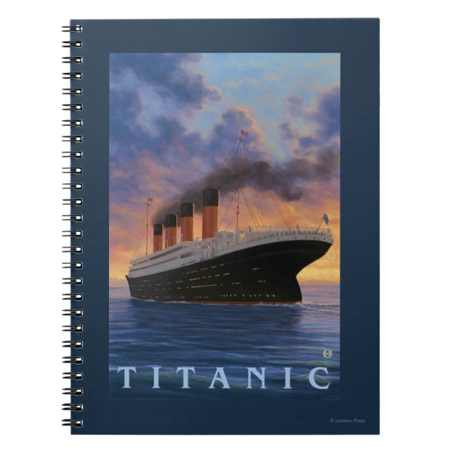 Titanic SceneWhite Star Line Notizblock (Vorderseite)