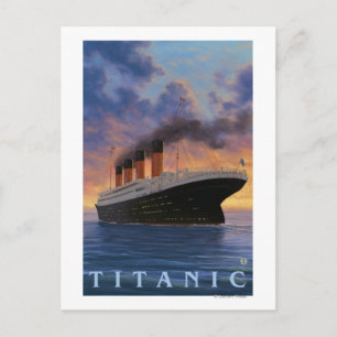 Titanic SceneWhite Star Line Postkarte