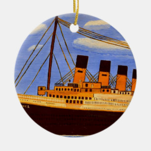 Titanic Schiff Keramik Ornament