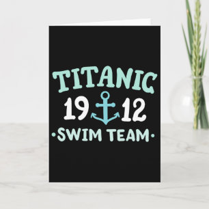 Titanic-Schwimmteam 1912 RMS Titanic-Kreuzfahrtsch Karte
