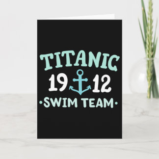 Titanic-Schwimmteam 1912 RMS Titanic-Kreuzfahrtsch Karte