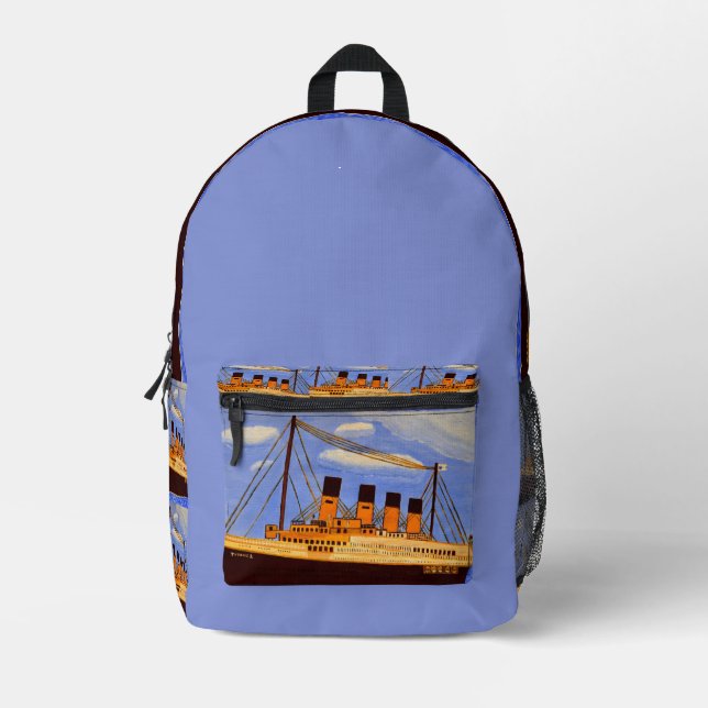 Titanic Ship backpack  Bedruckter Rucksack (Vorderseite)