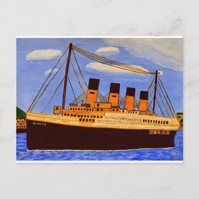 Titanic Ship Grußkarte Postkarte (Vorderseite)