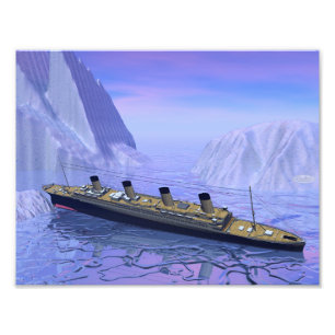Titanic Shipping - 3D rendern Fotodruck