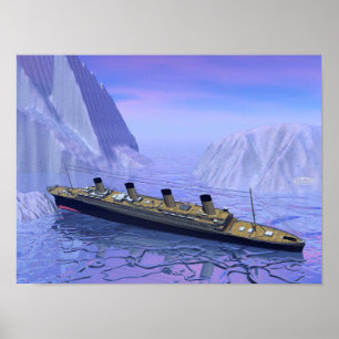 Titanic Shipping - 3D rendern Poster