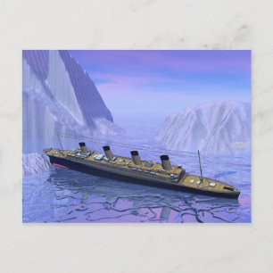 Titanic Shipping - 3D rendern Postkarte