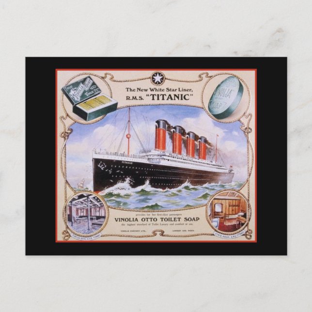 Titanic Soap Label Postkarte (Vorderseite)