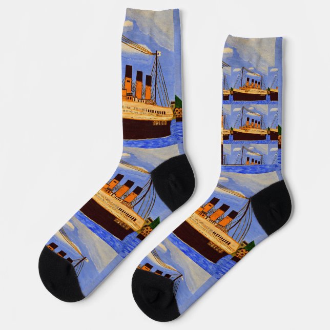 Titanic-Socken Socken (Linkes Detail)