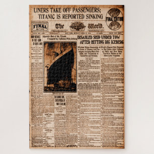 Titanic soll gesunken sein Welt Nachrichten 1912 Puzzle