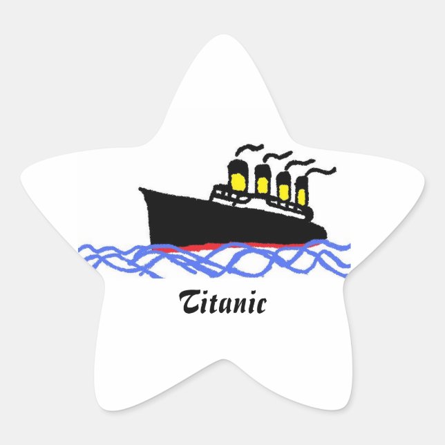 Titanic star Stern-Aufkleber (Vorderseite)