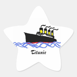Titanic star Stern-Aufkleber