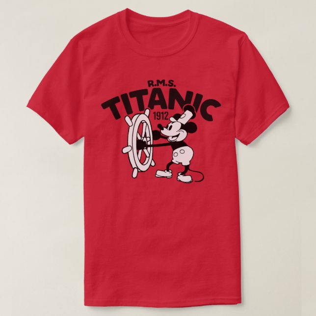 Titanic Steamboat Willie T-Shirt (Design vorne)