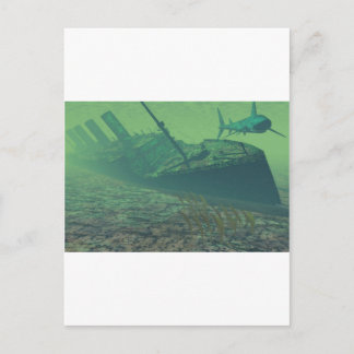 Titanic sunk postkarte