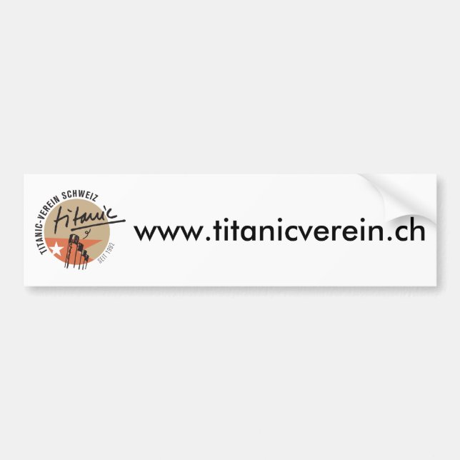 Titanic-Verein Schweiz  Auto-Aufkleber Autoaufkleber (Vorne)