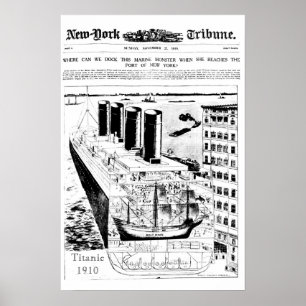 Titanic Vintag 1910 Poster