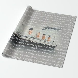 Titanic Vintage Klassiker White Star Line Schiff Geschenkpapier