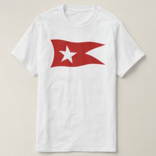 Titanic White Star Line-Flagge mit Weißem Stern T-Shirt