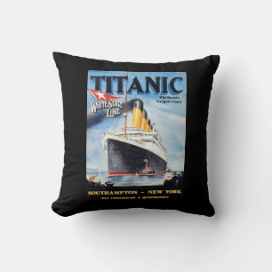 Titanic White Star Line - Größte Schiff der Welt Kissen