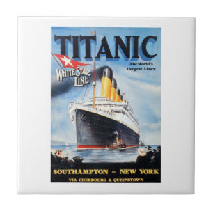 Titanic White Star Line - Weltgrößter Liner Fliese