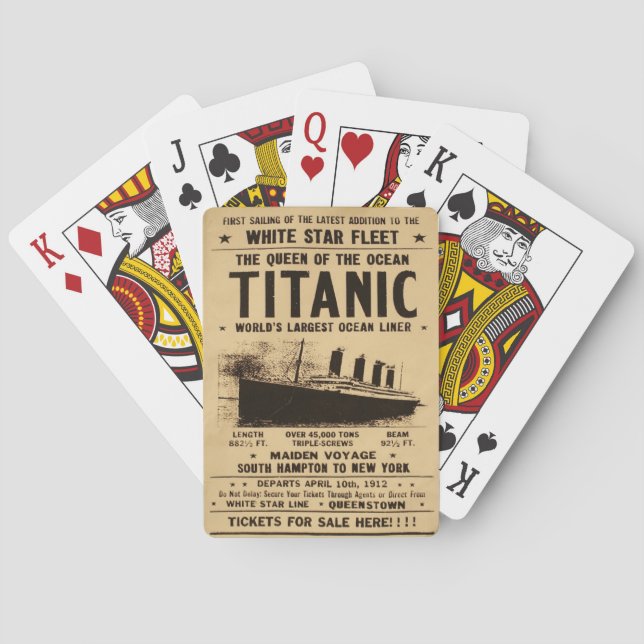 Titanic Zeitung Spielkarten (Rückseite)