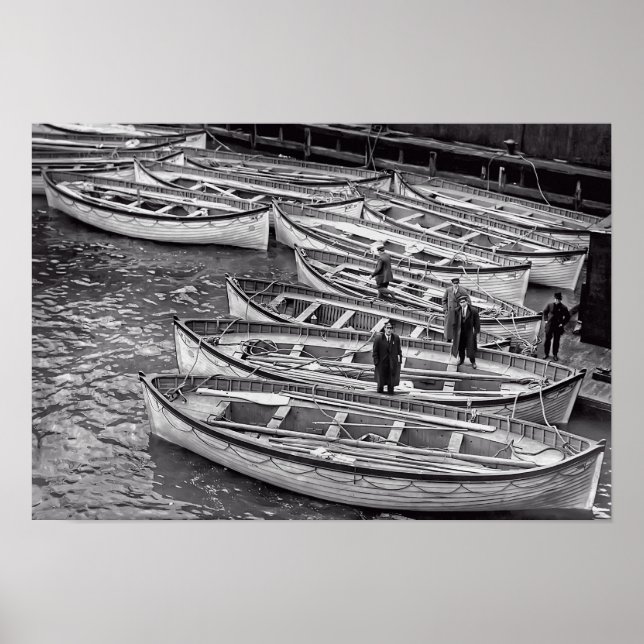 Titanic's Rettungsboote Poster (Vorne)